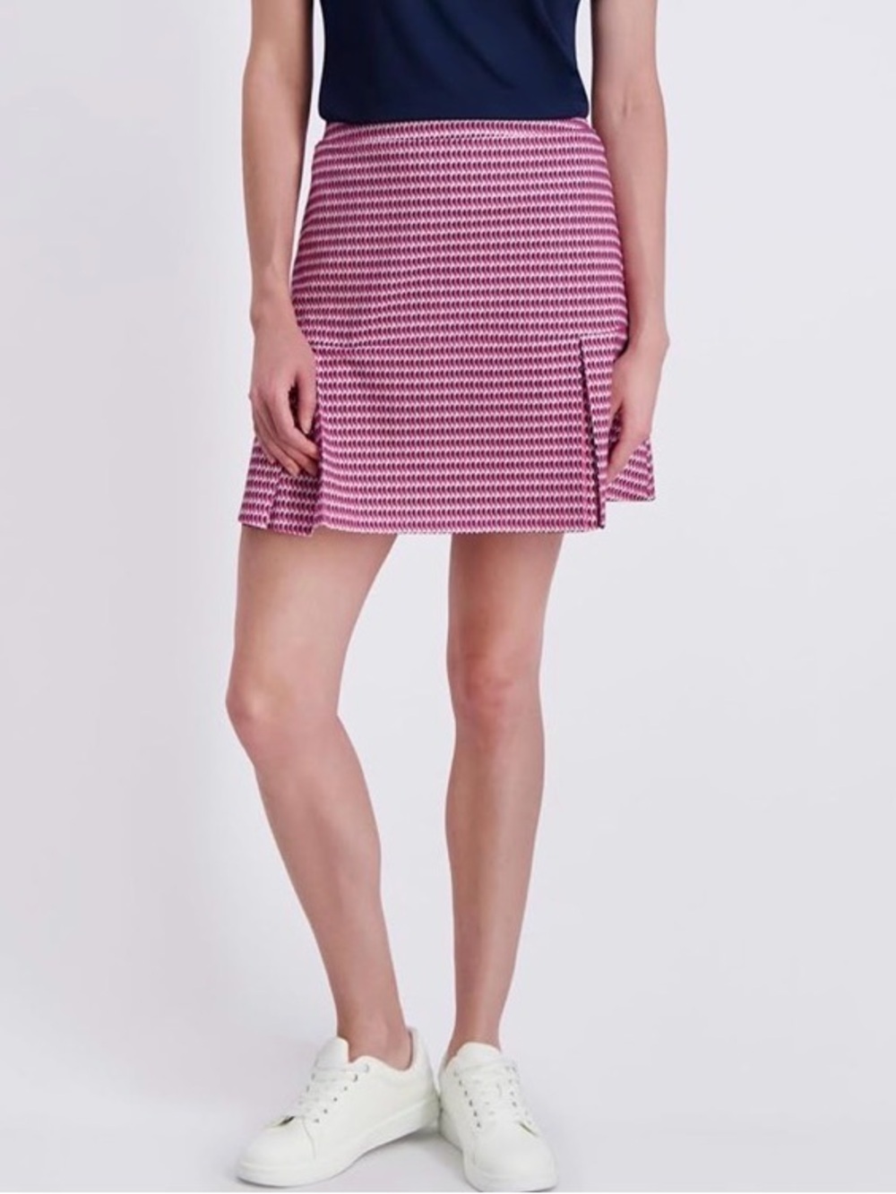 Stella Parker | NWT Pink Combo Pleated Hem Pull-on Skort UPF 50+ Built-in Shorts
